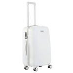 Sport si Outdoor - Articole de voiaj - Trolere - Troler Mediu, Policarbonat/ABS, 4 Roti Duble, OKOBAN, cifru TSA, CarryOn SKYHOPPER, 68.5 cm, Alb - Infinity.ro