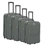 Sport si Outdoor - Articole de voiaj - Trolere - Set Trolere, Extensibile, 2 Roti, Madisson, SW38104 - 4 Piese, Gri - Infinity.ro