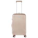 Sport si Outdoor - Articole de voiaj - Trolere - Troler Mediu, Policarbonat/ABS, 4 Roti Duble, OKOBAN, cifru TSA, CarryOn SKYHOPPER, 68.5 cm, Auriu - Infinity.ro