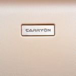 Sport si Outdoor - Articole de voiaj - Trolere - Troler Mediu, Policarbonat/ABS, 4 Roti Duble, OKOBAN, cifru TSA, CarryOn SKYHOPPER, 68.5 cm, Auriu - Infinity.ro