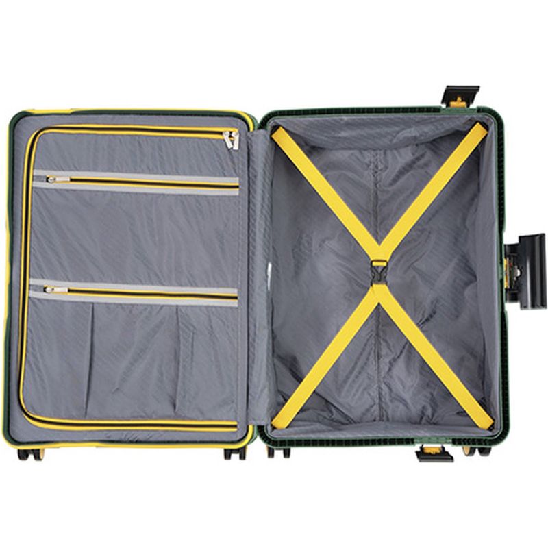 Sport si Outdoor - Articole de voiaj - Trolere - Troler Mediu, CarryOn, STEWARD, Polipropilena, Cifru TSA, inchidere cu clapeta, 65 cm, Verde - Infinity.ro