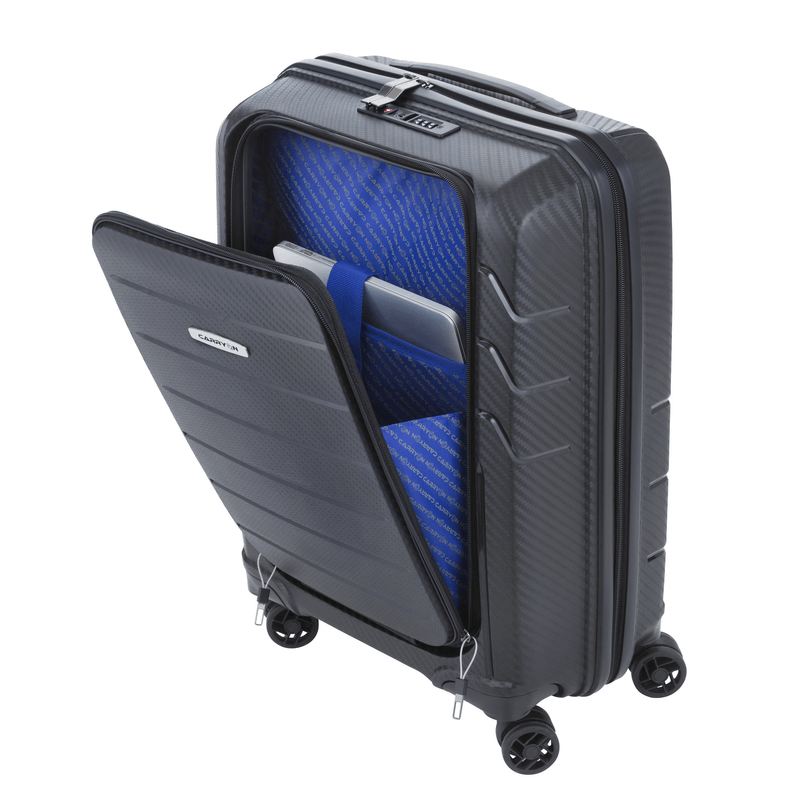 Sport si Outdoor - Articole de voiaj - Trolere - Troler Cabina, CarryOn, MOBILE WORKER, Polipropilena, 55 cm, Negru - Infinity.ro