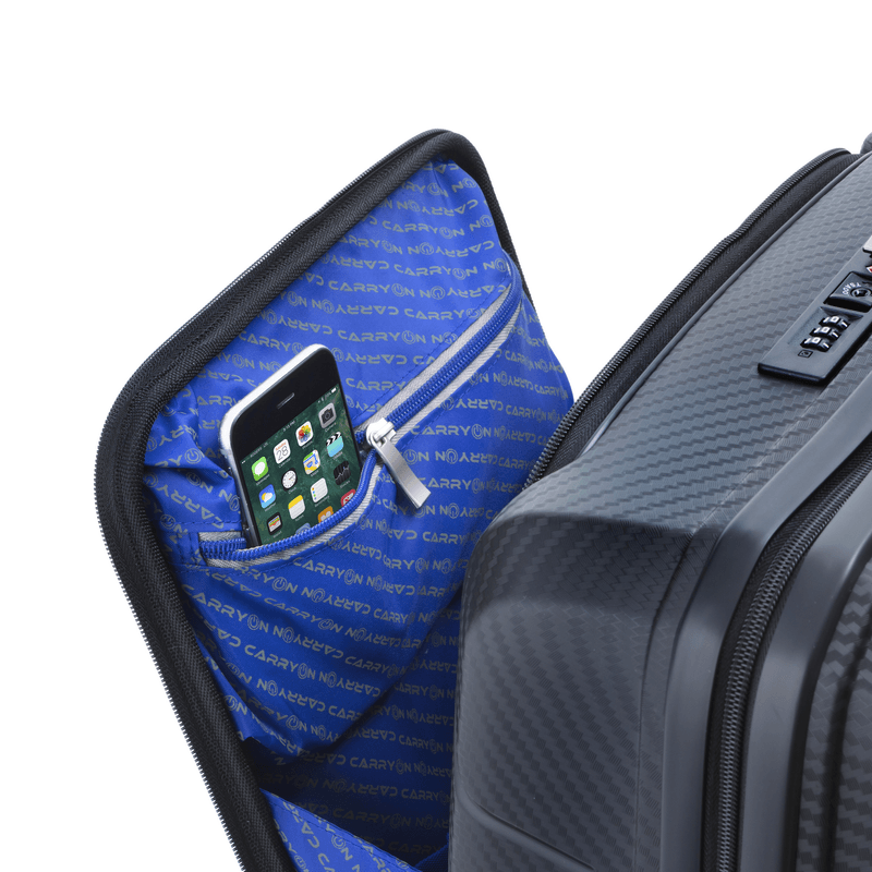 Sport si Outdoor - Articole de voiaj - Trolere - Troler Cabina, CarryOn, MOBILE WORKER, Polipropilena, 55 cm, Negru - Infinity.ro