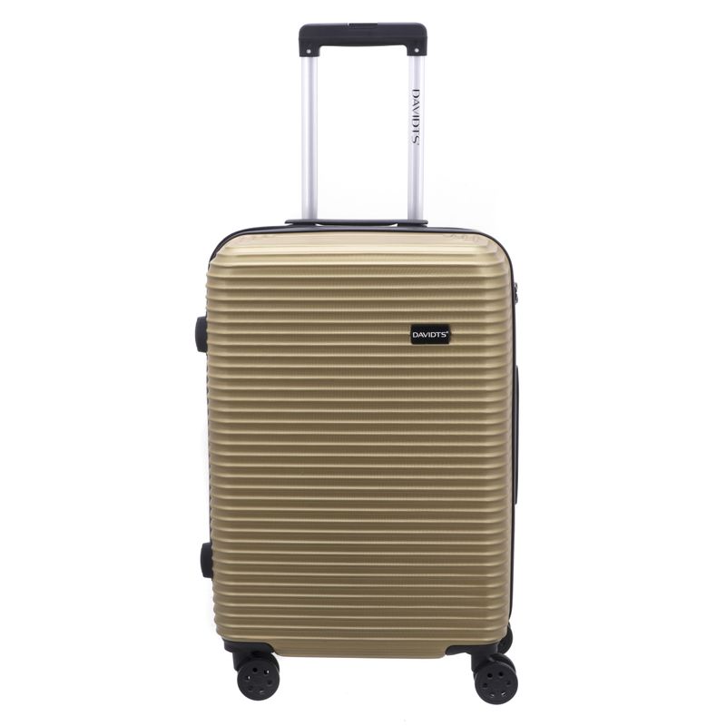 Sport si Outdoor - Articole de voiaj - Trolere - Troler mediu ABS Davidts Aviator, auriu, 64x43x25 cm - Infinity.ro