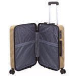 Sport si Outdoor - Articole de voiaj - Trolere - Troler mediu ABS Davidts Aviator, auriu, 64x43x25 cm - Infinity.ro