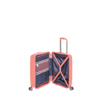 Sport si Outdoor - Articole de voiaj - Trolere - Troler cabina polipropilena cu buzunar frontal laptop 17 inch, Davidts Wallaby, coral, 54x39x22.5 cm - Infinity.ro