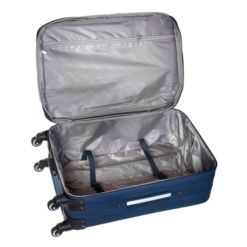 Sport si Outdoor - Articole de voiaj - Trolere - Troler extensibil de cabina Diplomat ZC 3004, poliester, 4 roti, 56 cm, bleumarin - Infinity.ro