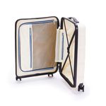Sport si Outdoor - Articole de voiaj - Trolere - Troler cabina polipropilena cu buzunar frontal Davidts Geneva, crem, 55x38x19.5 cm - Infinity.ro