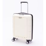 Sport si Outdoor - Articole de voiaj - Trolere - Troler cabina polipropilena cu buzunar frontal Davidts Geneva, crem, 55x38x19.5 cm - Infinity.ro