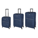 Sport si Outdoor - Articole de voiaj - Trolere - Set trolere extensibile Diplomat ZC 3004, poliester, 4 roti, 3 piese, bleumarin - Infinity.ro