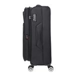 Sport si Outdoor - Articole de voiaj - Trolere - Troler Mediu, Extensibil, Diplomat, Poliester, 4 Roti Duble, Cifru TSA, ZC 998 - 68 cm, Negru - Infinity.ro