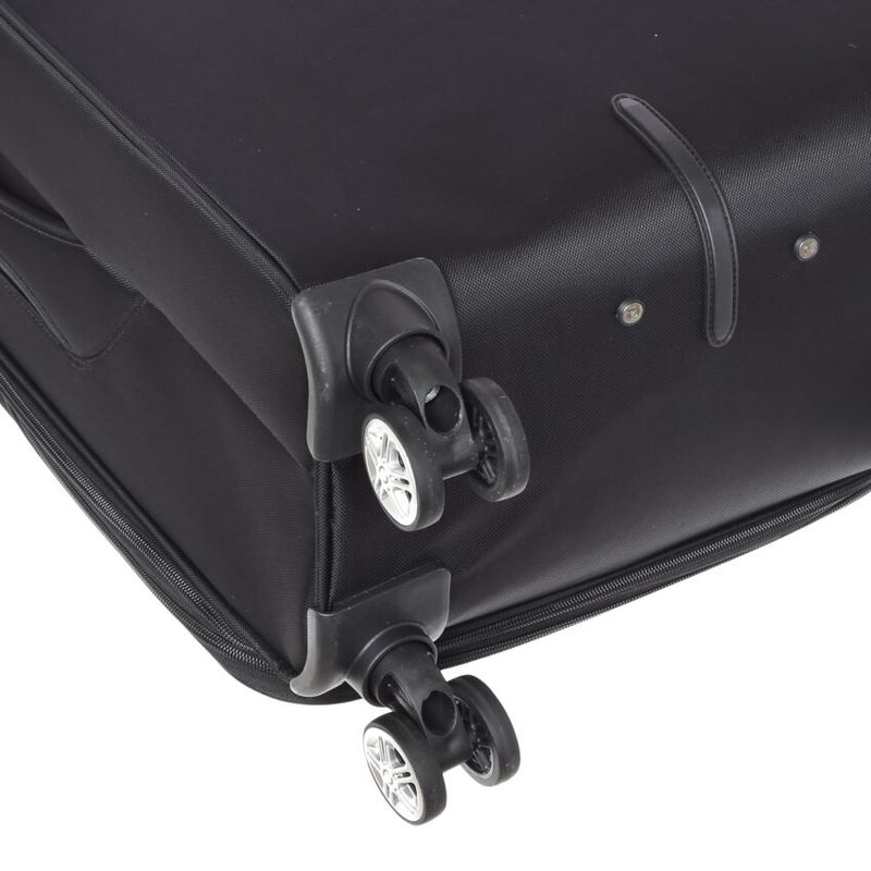 Sport si Outdoor - Articole de voiaj - Trolere - Troler Mediu, Extensibil, Diplomat, Poliester, 4 Roti Duble, Cifru TSA, ZC 998 - 68 cm, Negru - Infinity.ro