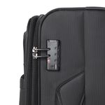 Sport si Outdoor - Articole de voiaj - Trolere - Troler Mediu, Extensibil, Diplomat, Poliester, 4 Roti Duble, Cifru TSA, ZC 998 - 68 cm, Negru - Infinity.ro