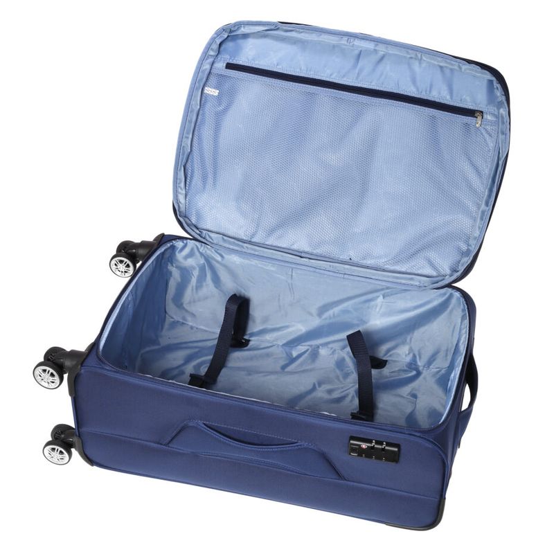 Sport si Outdoor - Articole de voiaj - Trolere - Troler Mediu, Extensibil, Diplomat, Poliester, 4 Roti Duble, Cifru TSA, ZC 998 - 68 cm, Bleumarin - Infinity.ro