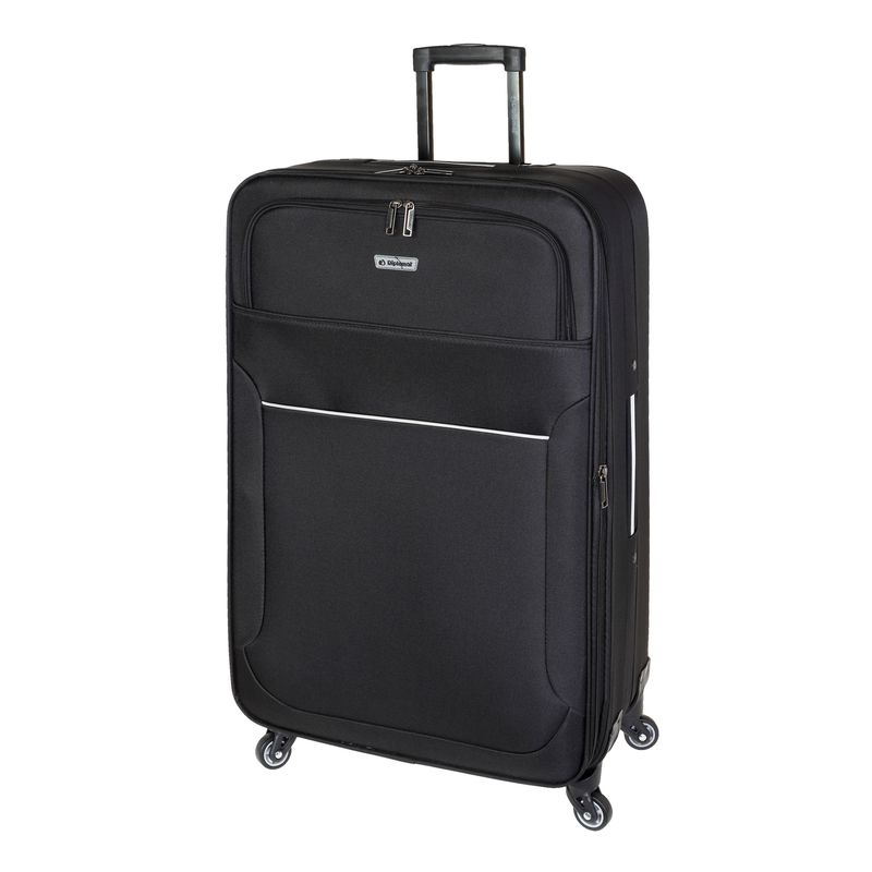 Sport si Outdoor - Articole de voiaj - Trolere - Set trolere extensibile Diplomat ZC 3004, poliester, 4 roti, 3 piese, negru - Infinity.ro