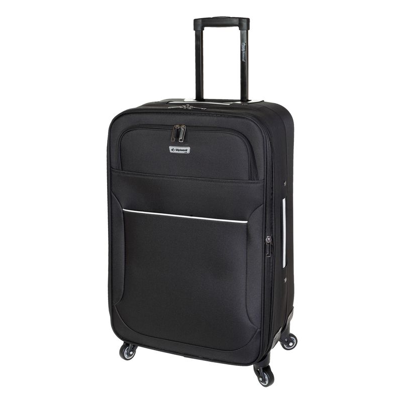 Sport si Outdoor - Articole de voiaj - Trolere - Set trolere extensibile Diplomat ZC 3004, poliester, 4 roti, 3 piese, negru - Infinity.ro