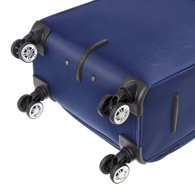 Sport si Outdoor - Articole de voiaj - Trolere - Troler Mediu, Extensibil, Diplomat, Poliester, 4 Roti Duble, Cifru TSA, ZC 998 - 68 cm, Bleumarin - Infinity.ro