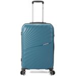 Sport si Outdoor - Articole de voiaj - Trolere - Troler de cabina Benzi BZ 5755, polipropilena, cifru TSA, 4 roti duble, 55 cm, turcoaz - Infinity.ro