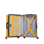 Sport si Outdoor - Articole de voiaj - Trolere - Troler de cabina Snowball SW20503, policarbonat, cifru TSA, 4 roti duble, 55 cm, galben - Infinity.ro