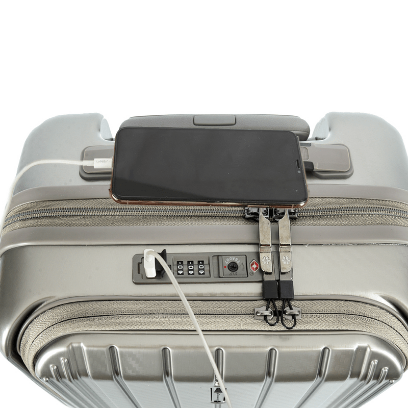 Sport si Outdoor - Articole de voiaj - Trolere - Set Trolere Snowball SW31403, Policarbonat, 4 Roti Duble, Cifru TSA, 3 Piese, Auriu - Infinity.ro