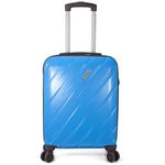 Sport si Outdoor - Articole de voiaj - Trolere - Troler mediu Benzi BZ 5787, ABS, cifru TSA, 4 roti duble, 66 cm, Albastru deschis - Infinity.ro