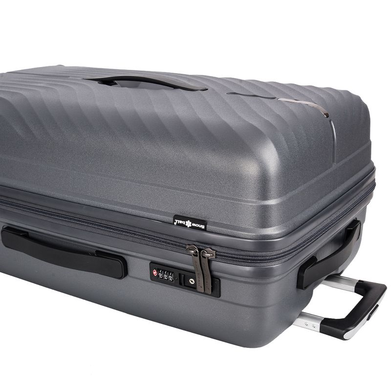 Sport si Outdoor - Articole de voiaj - Trolere - Set trolere Snowball SW47203, polipropilena, fermoar antifurt, cifru TSA, 4 roti duble, 3 piese, antracit - Infinity.ro