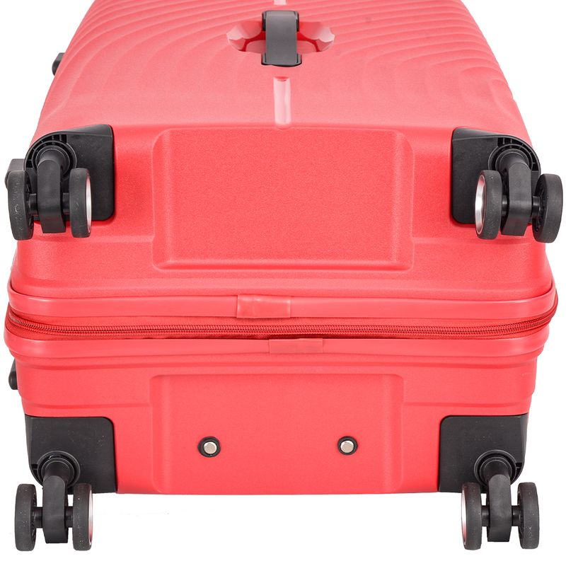 Sport si Outdoor - Articole de voiaj - Trolere - Troler mare Snowball SW47203, polipropilena, fermoar antifurt, cifru TSA, 4 roti duble, 79 cm, rosu - Infinity.ro