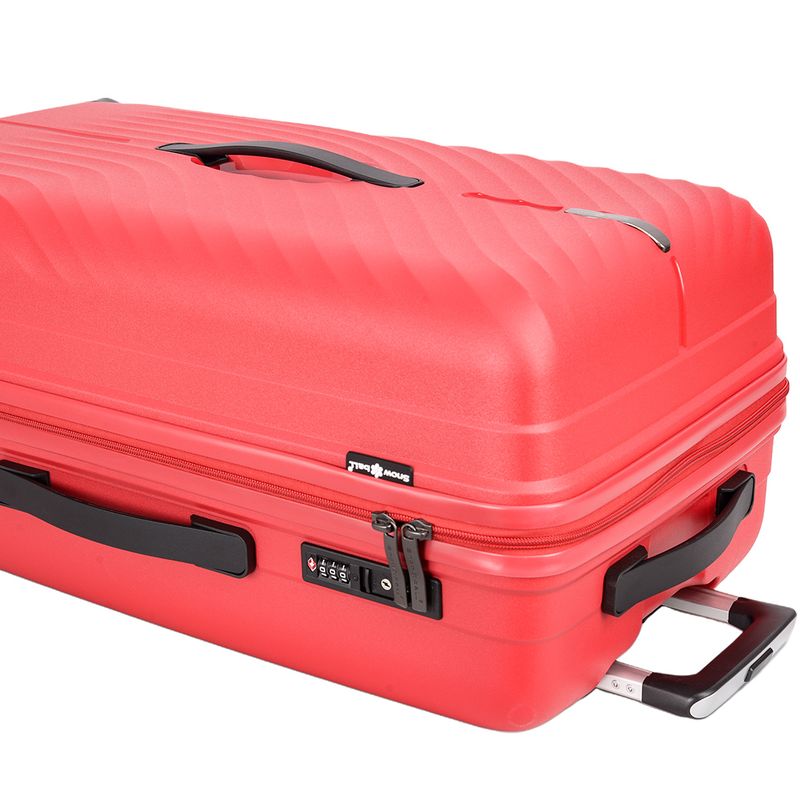 Sport si Outdoor - Articole de voiaj - Trolere - Troler mare Snowball SW47203, polipropilena, fermoar antifurt, cifru TSA, 4 roti duble, 79 cm, rosu - Infinity.ro