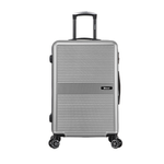 Sport si Outdoor - Articole de voiaj - Trolere - Troler Mare, ABS, 4 Roti Duble, Benzi, BZ 5670 - 76 cm, Gri - Infinity.ro