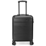 Sport si Outdoor - Articole de voiaj - Trolere - Troler Mediu, ABS, 4 Roti Duble, Benzi, BZ 5622 - 67 cm, Negru - Infinity.ro
