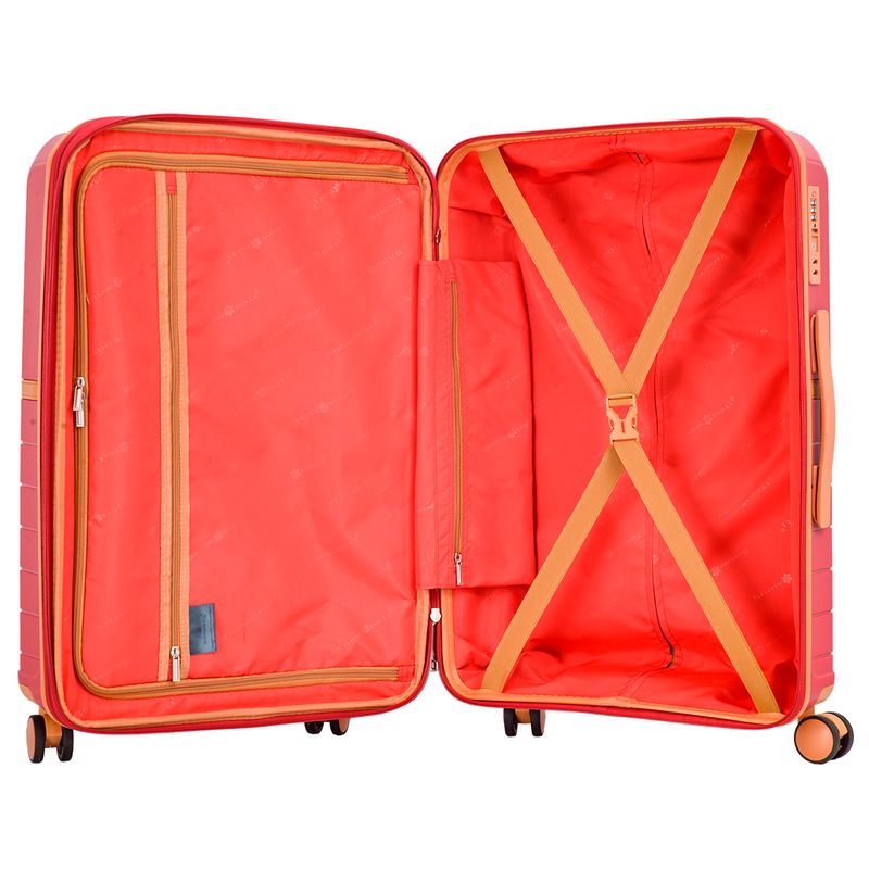 Sport si Outdoor - Articole de voiaj - Trolere - Troler Mare Extensibil Polipropilena, Fermoar Antifurt, Cifru TSA, Snowball, SW49403, 78 cm, Rosu - Infinity.ro