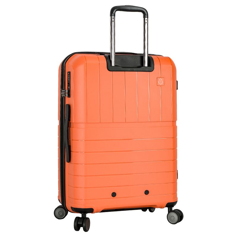 Sport si Outdoor - Articole de voiaj - Trolere - Troler Mare Extensibil Polipropilena, Fermoar Antifurt, Cifru TSA, Snowball SW39403, 4 Roti Duble, 77 cm, Portocaliu - Infinity.ro