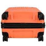 Sport si Outdoor - Articole de voiaj - Trolere - Troler Mare Extensibil Polipropilena, Fermoar Antifurt, Cifru TSA, Snowball SW39403, 4 Roti Duble, 77 cm, Portocaliu - Infinity.ro