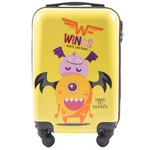 Sport si Outdoor - Articole de voiaj - Trolere - Troler Cabina, Policarbonat, WINGS, 4 Roti, WKIDS - 50 cm, Imprimeu Monster - Infinity.ro