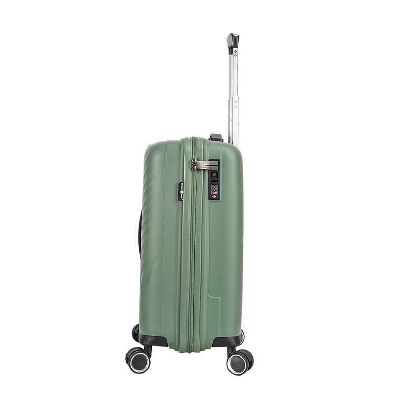 Sport si Outdoor - Articole de voiaj - Trolere - Troler de cabina Snowball SW47203, polipropilena, fermoar antifurt, cifru TSA, 4 roti duble, 55 cm, verde inchis - Infinity.ro