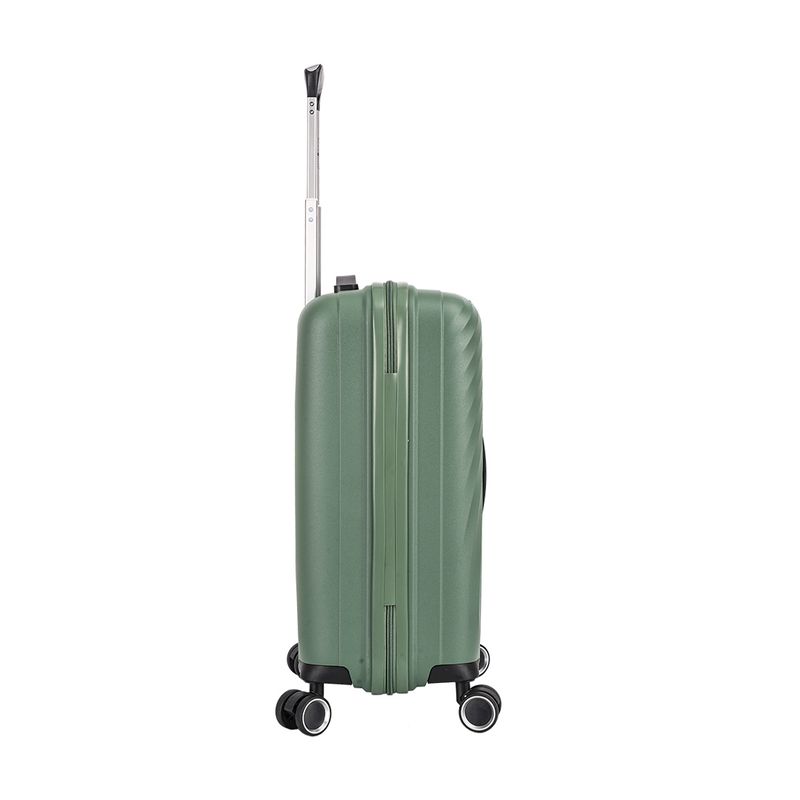 Sport si Outdoor - Articole de voiaj - Trolere - Troler de cabina Snowball SW47203, polipropilena, fermoar antifurt, cifru TSA, 4 roti duble, 55 cm, verde inchis - Infinity.ro