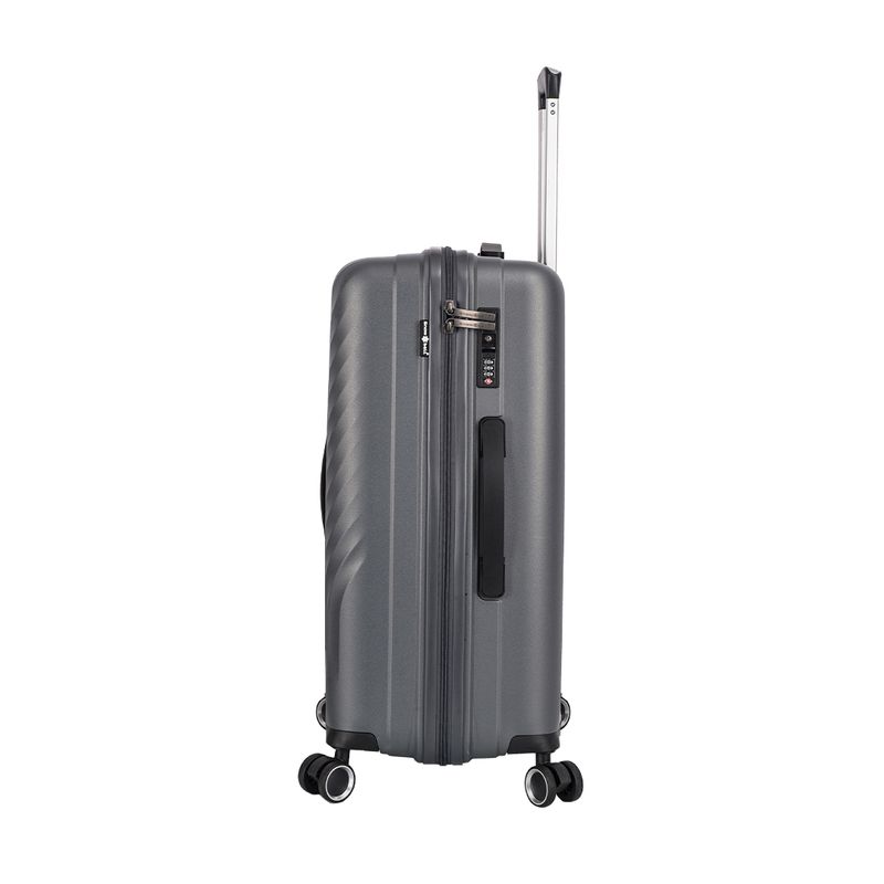 Sport si Outdoor - Articole de voiaj - Trolere - Troler mediu Snowball SW47203, polipropilena, fermoar antifurt, cifru TSA, 4 roti duble, 69 cm, antracit - Infinity.ro
