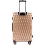 Sport si Outdoor - Articole de voiaj - Trolere - Troler Mare, Wings, PC 190 - 76 cm, 4 Roti Duble, Cifru TSA, Policarbonat, Auriu - Infinity.ro