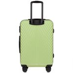 Sport si Outdoor - Articole de voiaj - Trolere - Troler mediu Wings Swan, ABS, 4 roti, cifru, 65.5 cm, verde - Infinity.ro