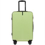 Sport si Outdoor - Articole de voiaj - Trolere - Troler mediu Wings Swan, ABS, 4 roti, cifru, 65.5 cm, verde - Infinity.ro