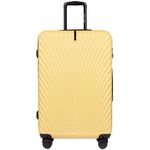 Sport si Outdoor - Articole de voiaj - Trolere - Troler mare Wings Swan, ABS, 4 roti, cifru, 75.5 cm, galben deschis - Infinity.ro