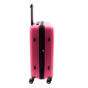 Troler Mediu Extensibil, Polipropilena, Cifru, 4 Roti Duble, Gladiator, Flow, MG 1711 - 68 cm, Roz