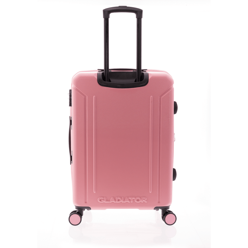 Sport si Outdoor - Articole de voiaj - Trolere - Troler mediu extensibil Gladiator Tropical, ABS, cifru, 4 roti duble, MG 2911, 67 cm, rose - Infinity.ro