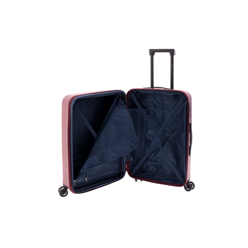 Sport si Outdoor - Articole de voiaj - Trolere - Troler Mediu Extensibil, Policarbonat, Cifru TSA, Nomadtec, MG 3211 - 65 cm, Grena - Infinity.ro