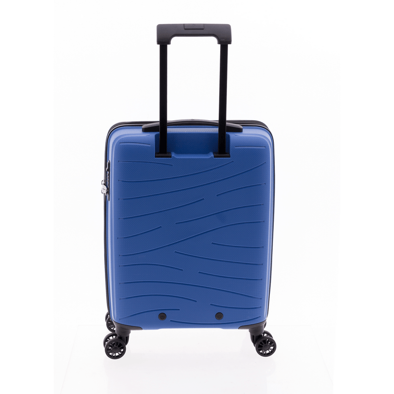 Sport si Outdoor - Articole de voiaj - Trolere - Troler Cabina Extensibil, Polipropilena, Cifru, 4 Roti Duble, Gladiator, Flow, MG 1710 - 55 cm, Albastru - Infinity.ro