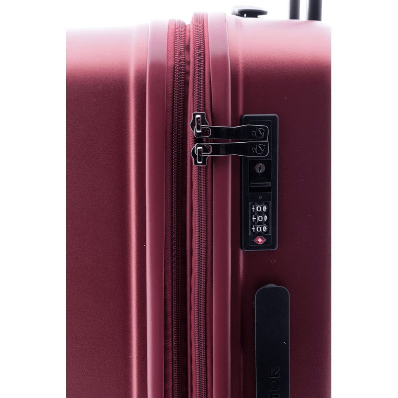 Sport si Outdoor - Articole de voiaj - Trolere - Troler Mediu Extensibil, Policarbonat, Cifru TSA, Nomadtec, MG 3211 - 65 cm, Grena - Infinity.ro