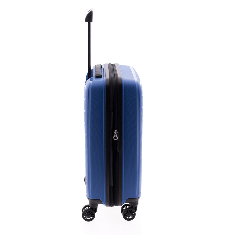 Sport si Outdoor - Articole de voiaj - Trolere - Troler Cabina Extensibil, Polipropilena, Cifru, 4 Roti Duble, Gladiator, Flow, MG 1710 - 55 cm, Albastru - Infinity.ro