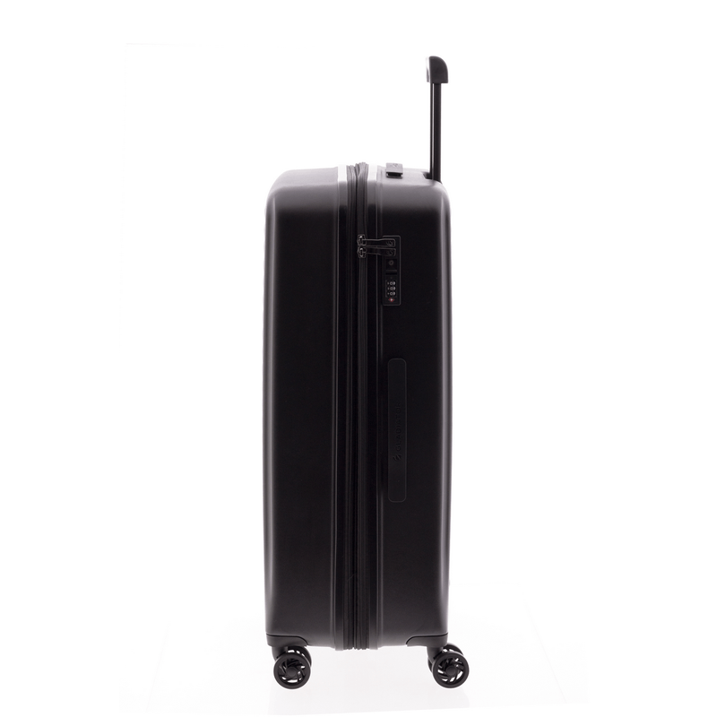 Sport si Outdoor - Articole de voiaj - Trolere - Troler Mare Extensibil, Policarbonat, Cifru TSA, Nomadtec, MG 3212 - 76 cm, Negru - Infinity.ro