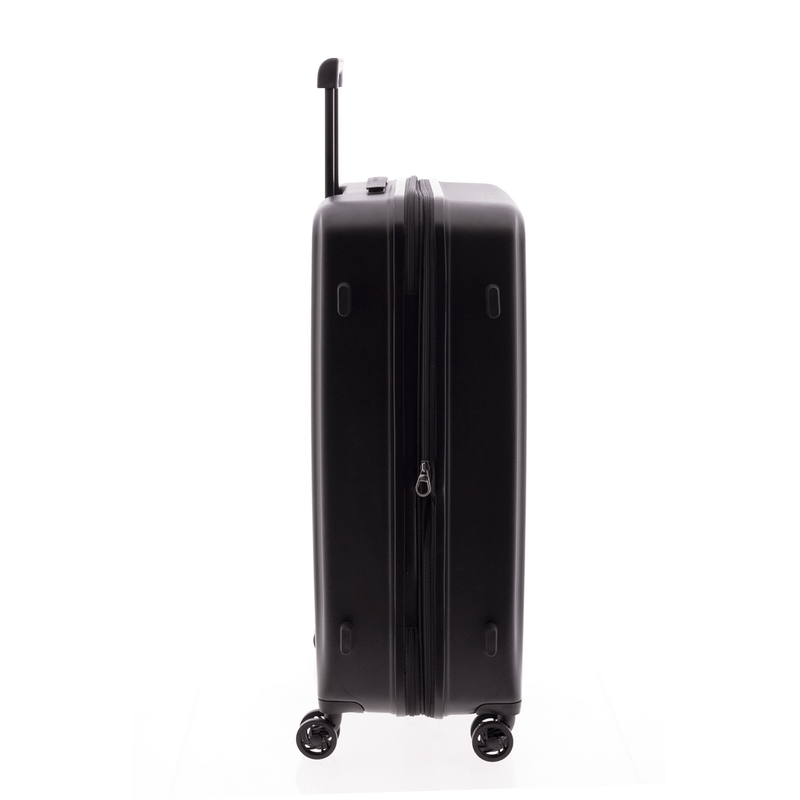 Sport si Outdoor - Articole de voiaj - Trolere - Troler Mare Extensibil, Policarbonat, Cifru TSA, Nomadtec, MG 3212 - 76 cm, Negru - Infinity.ro