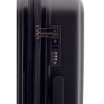 Sport si Outdoor - Articole de voiaj - Trolere - Troler Mare Extensibil, Policarbonat, Cifru TSA, Nomadtec, MG 3212 - 76 cm, Negru - Infinity.ro